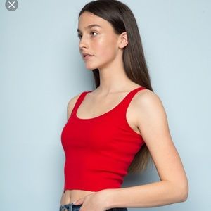 NWOT red brandy tank top❤️!!!